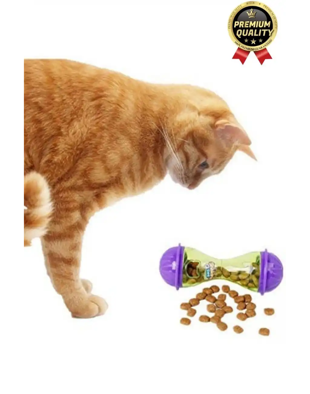 Premium Seri Saklama Hazneli İçgüdüsel Avlanma Kum Saati İnteraktif Kedi köpek Ödül Maması Oyuncağı