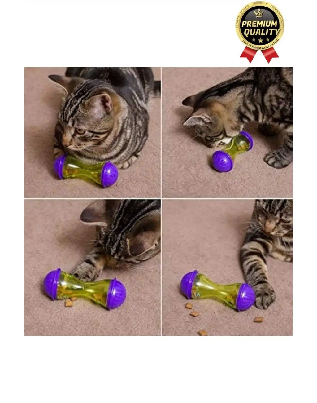 Premium Seri Saklama Hazneli İçgüdüsel Avlanma Kum Saati İnteraktif Kedi köpek Ödül Maması Oyuncağı