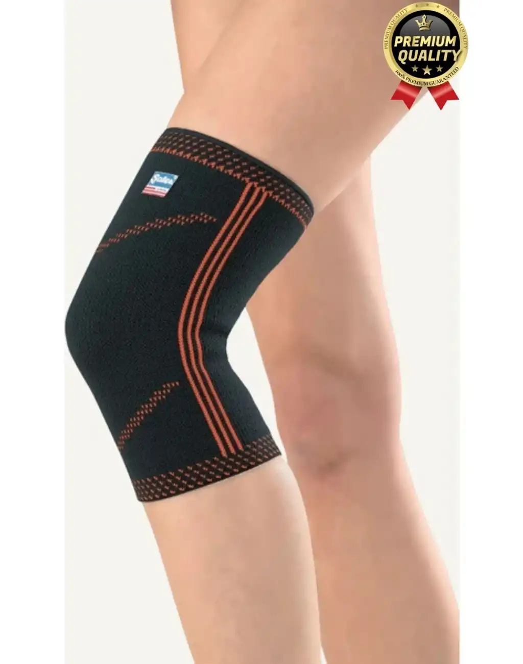 Premium Seri Konforlu Maksimum Koruma Ortopedik Çift Taraflı Elastik Örme Likralı Spor Dizlik Unisex