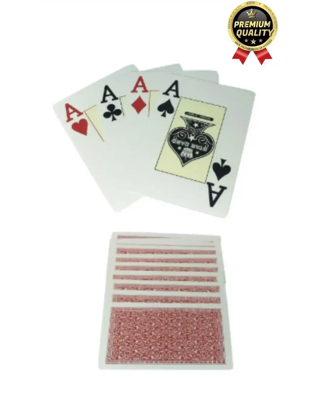 Premium Seri Eğlence Estetik Baskı Yarı Plastik Poker Texas Holden Casino 21 Blackjack Oyun Kartları