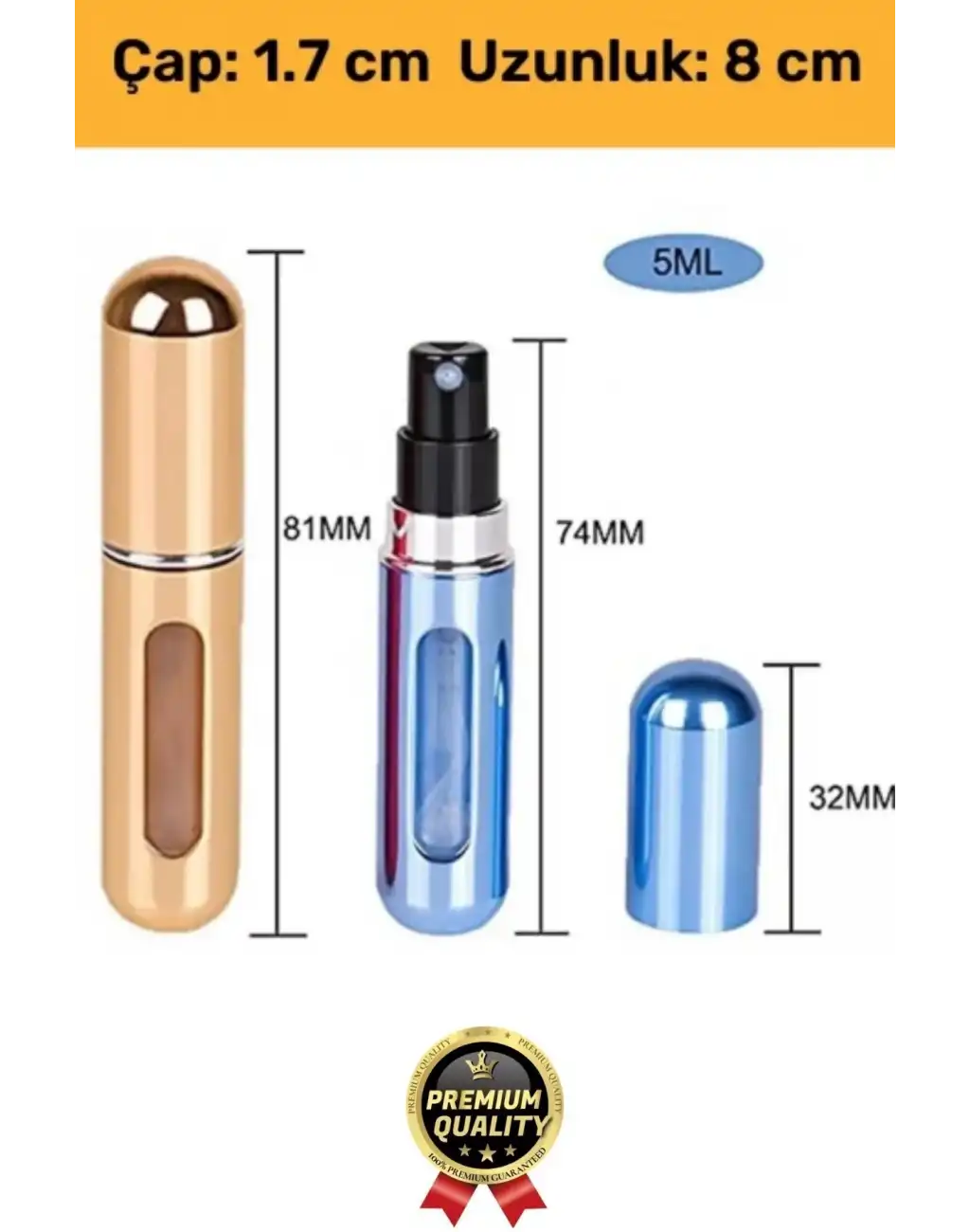 Özel Üretim Pratik Otomatik Doldurulabilir Taşınabilir Atomizer Seyahat Mini Cep Parfüm Şişesi 5 Ml
