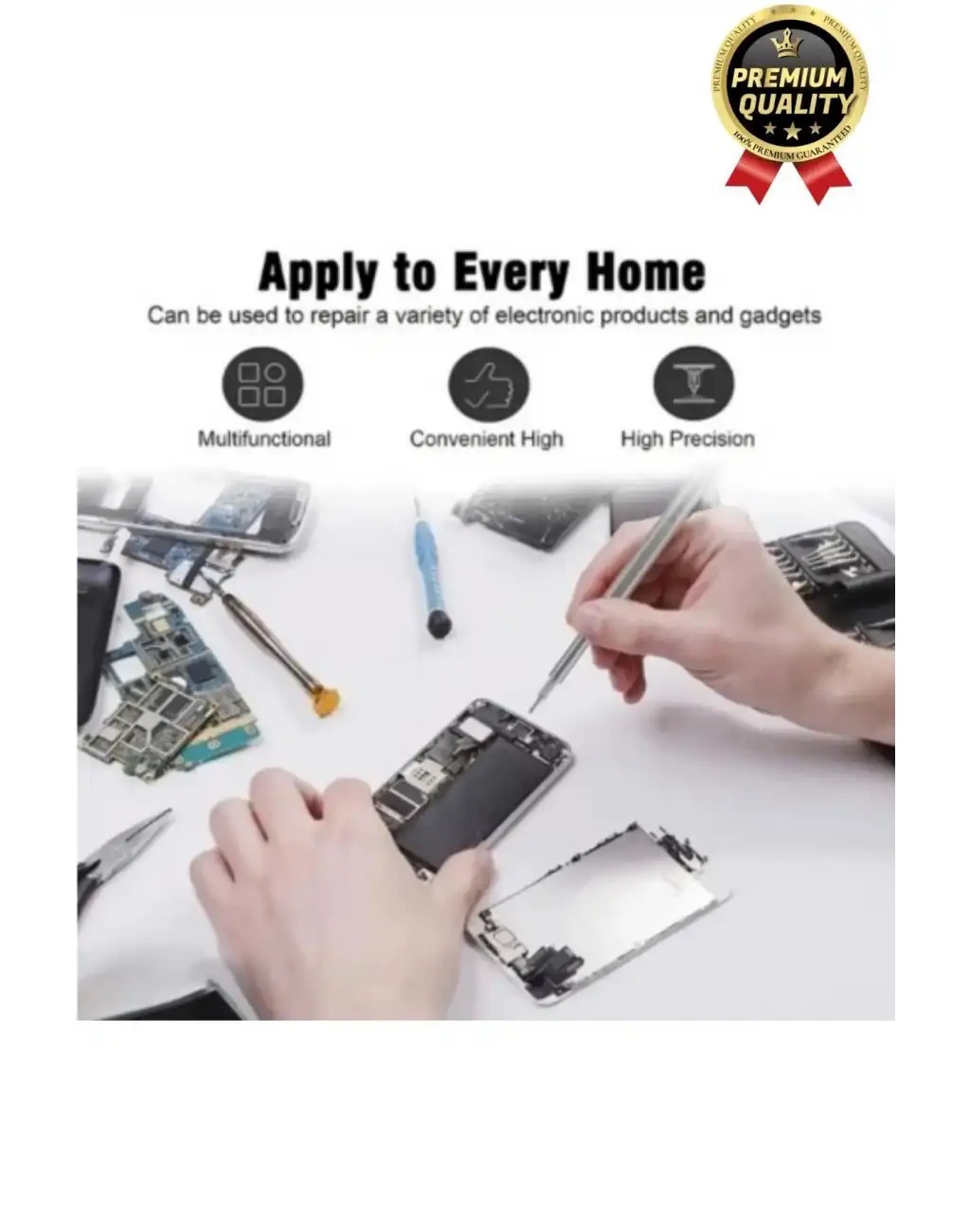 Premium Seri Kaliteli Kutulu Ergonomik Saatçi Bilgisayar Hassas Taşınabilir 25 Parça Tornavida Seti