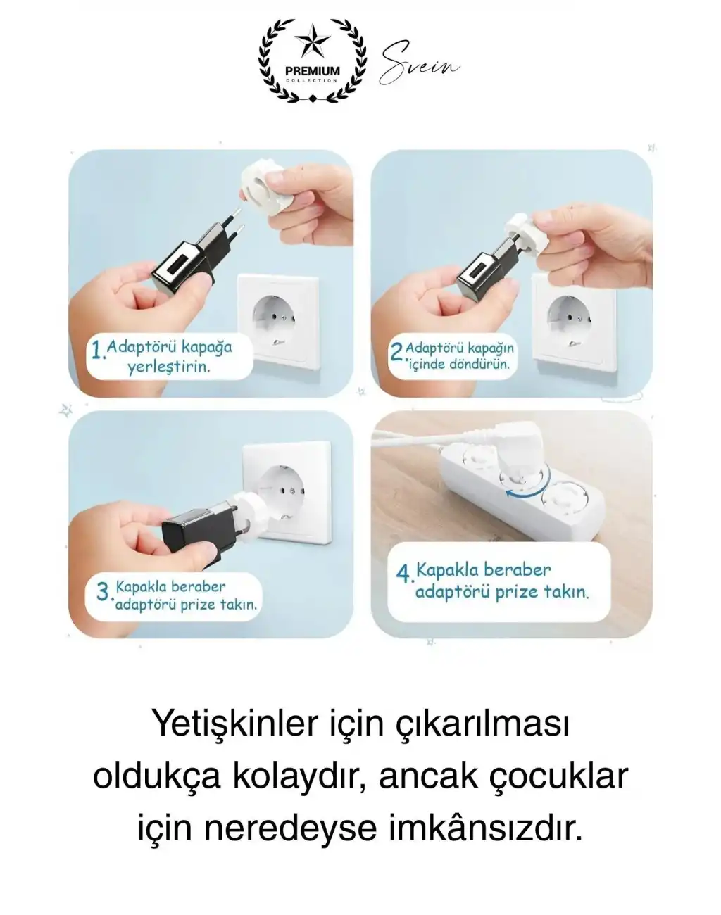 6 Adet Sert Plastik Dayanıklı Bebek Çocuk Priz Koruma Güvenlik Koruyucu Aparat Emniyet Kapağı Beyaz