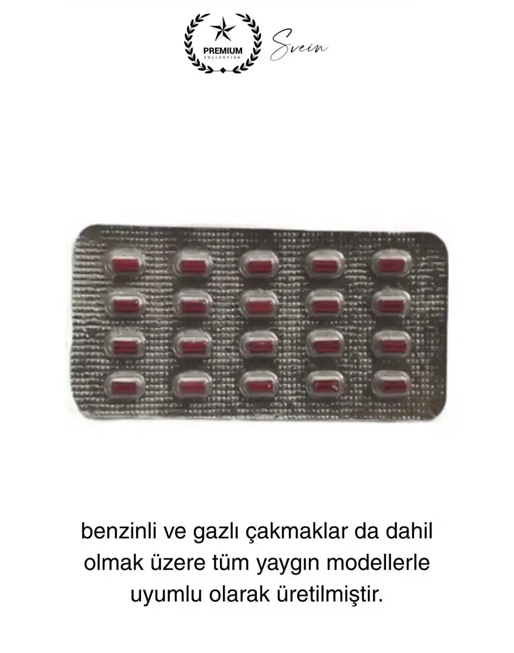 20li 1. Sınıf Çakmak Taşı Universal Blester Evrensel Tüm Çakmaklarla Uyumlu Kaliteli Uzun Ömürlü