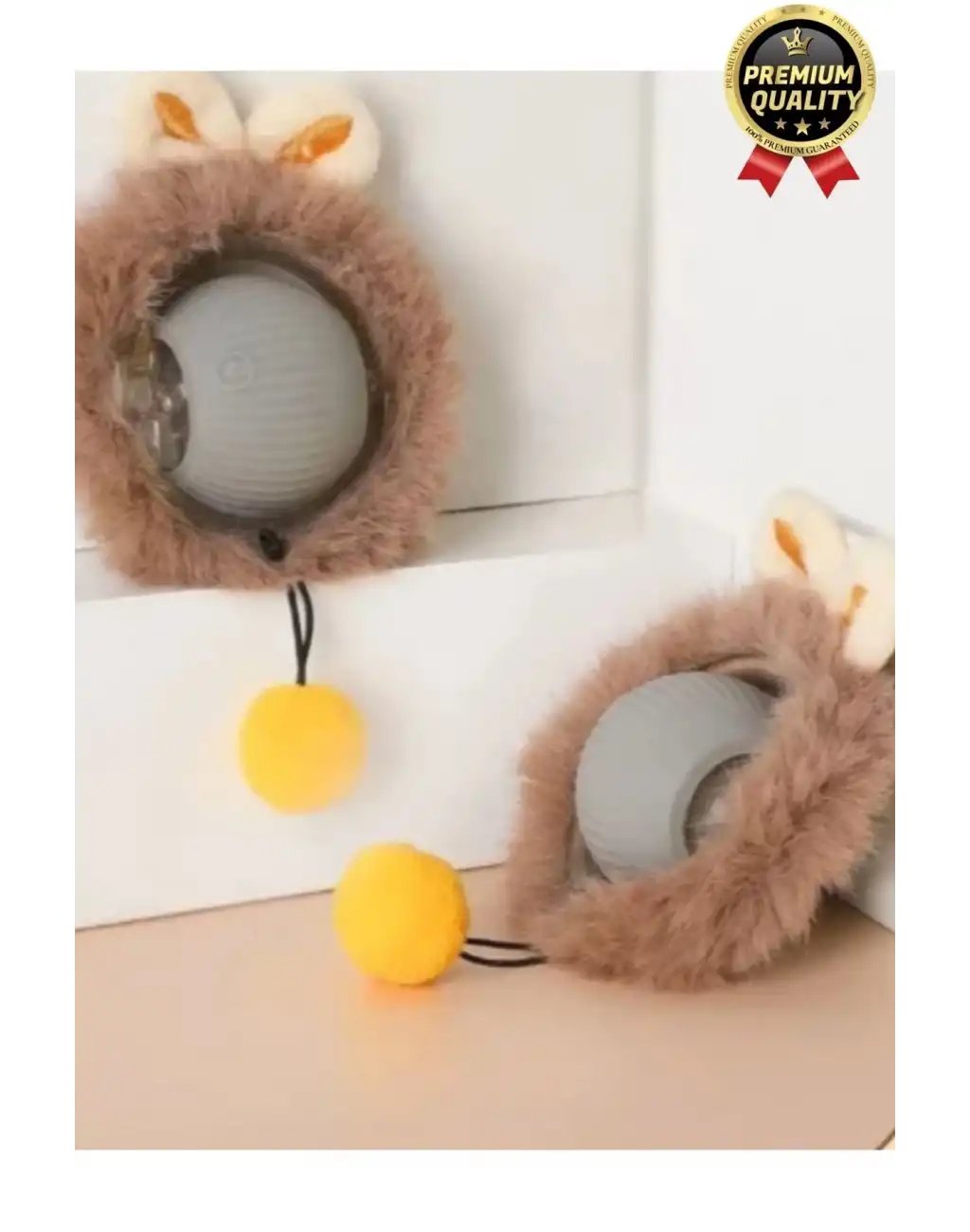 Özel Üretim Yumuşak Küçük Boyutlu Şarj Edilebilir Etkileşimli Eğlenceli Yuvarlanan Kedi Top Oyuncağı