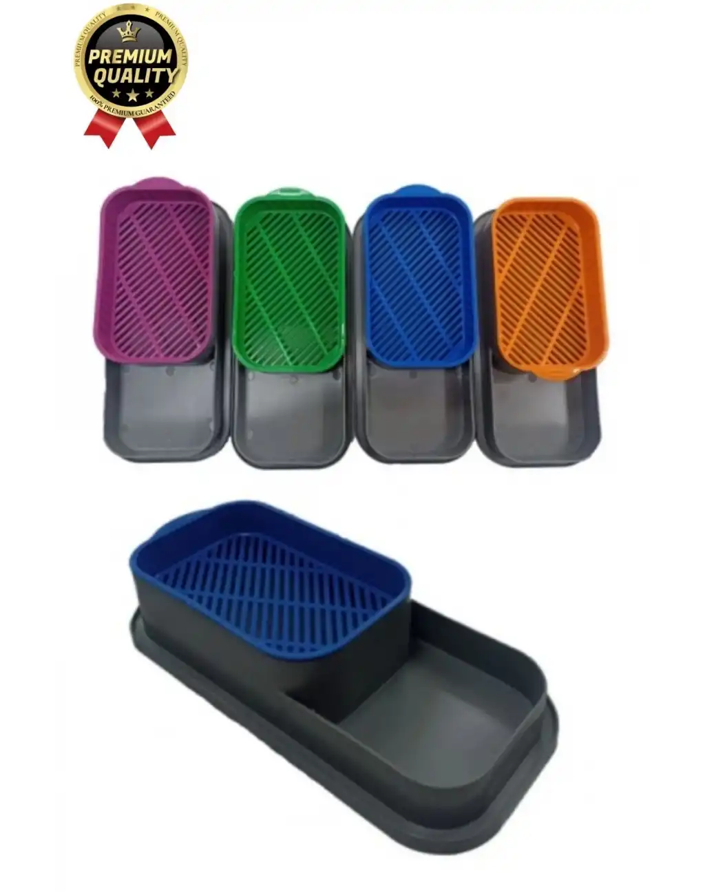 Premium Seri Hidroponik Topraksız Doğal 5 Adet Tohum Hediyeli Kedi Çimi Yetiştirme Kabı 25 x 10 cm