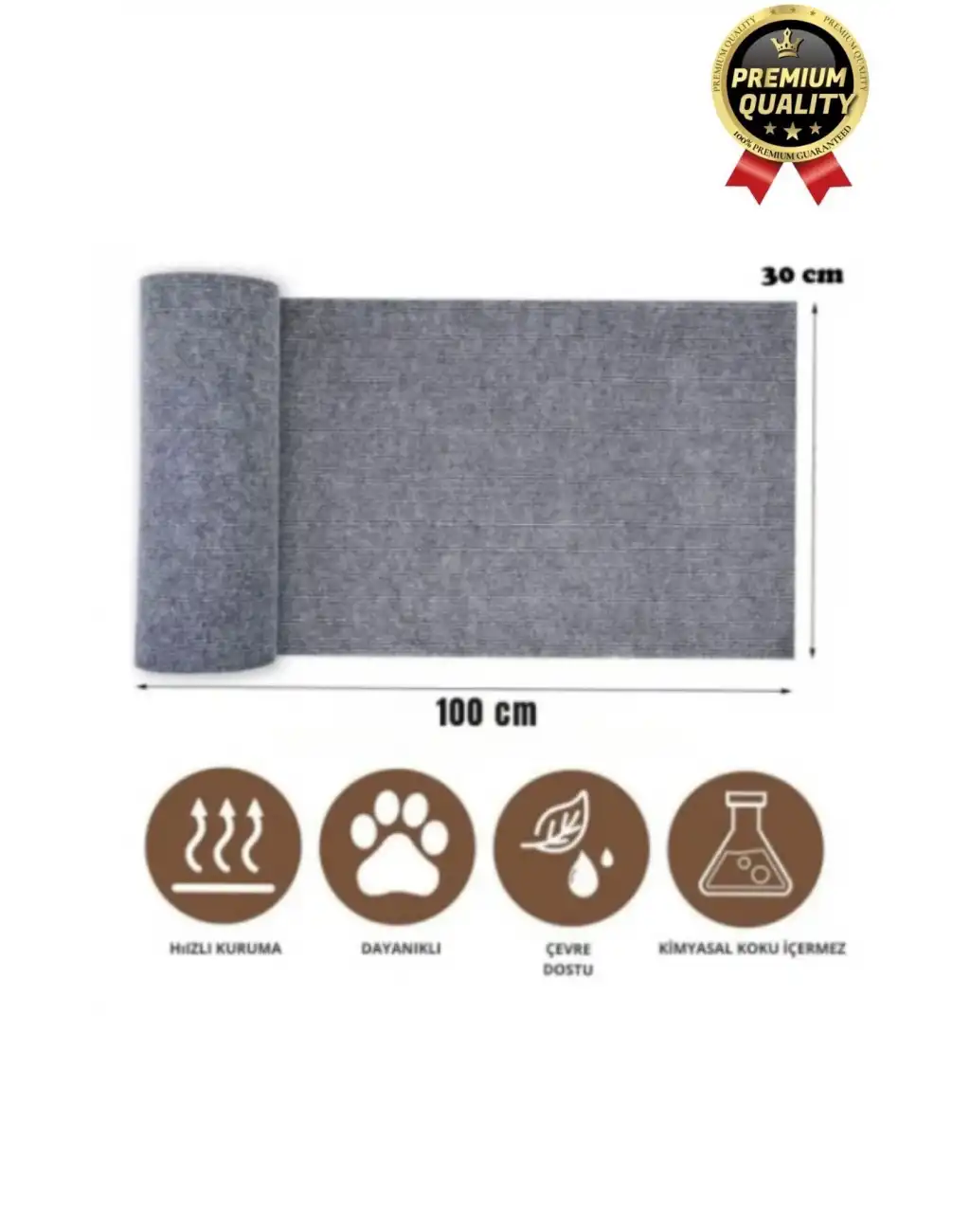 Dayanıklı Kolay Uygulanabilir Yapıştırılabilir Eşya Mobilya Koruyucu Kedi Tırmalama Matı 100 x 30 cm