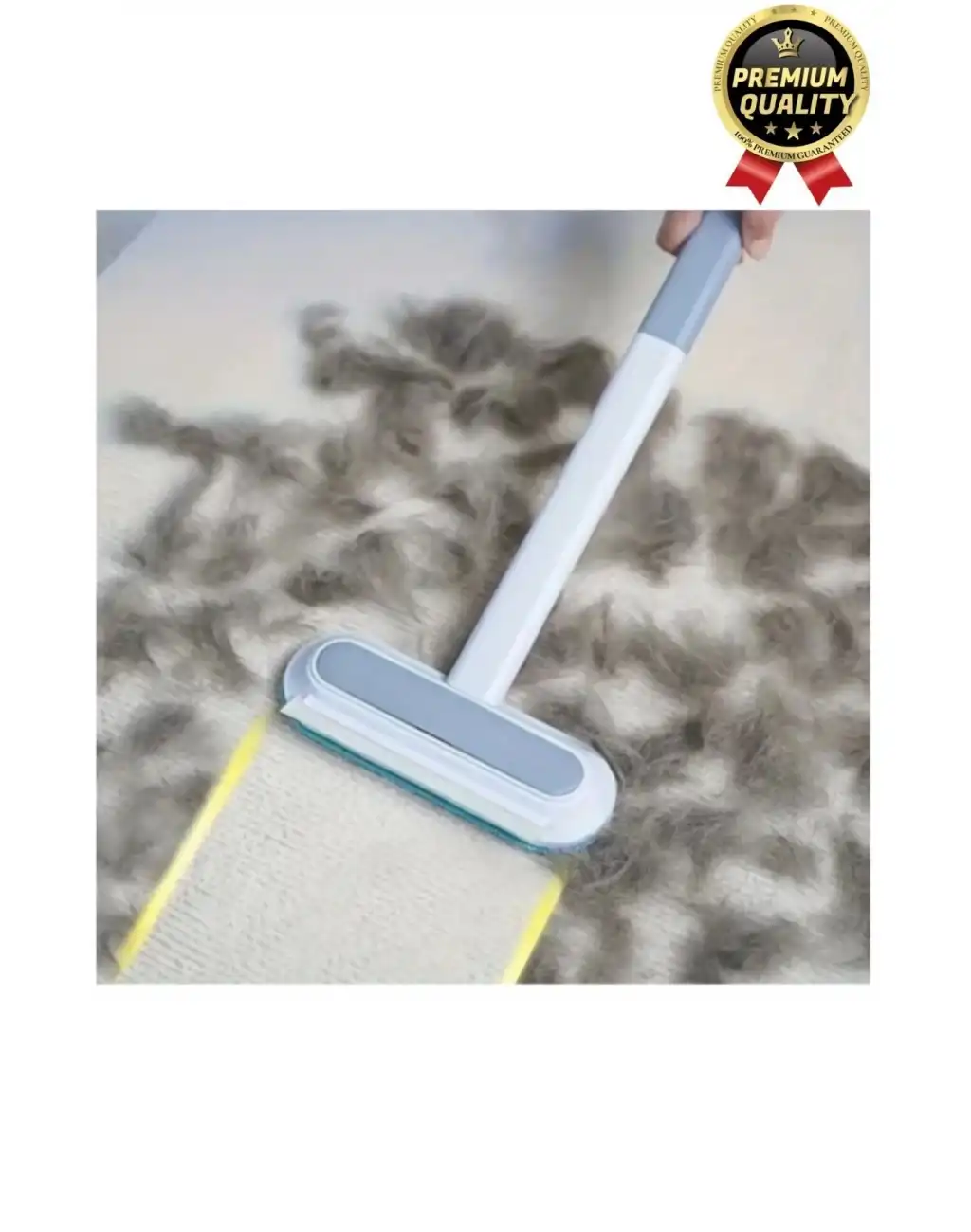 Çok Amaçlı Çift Taraflı Uzun Saplı Koltuk Halı Hijyeni Kedi Köpek Evcil Hayvan Tüy Temizleme Fırçası