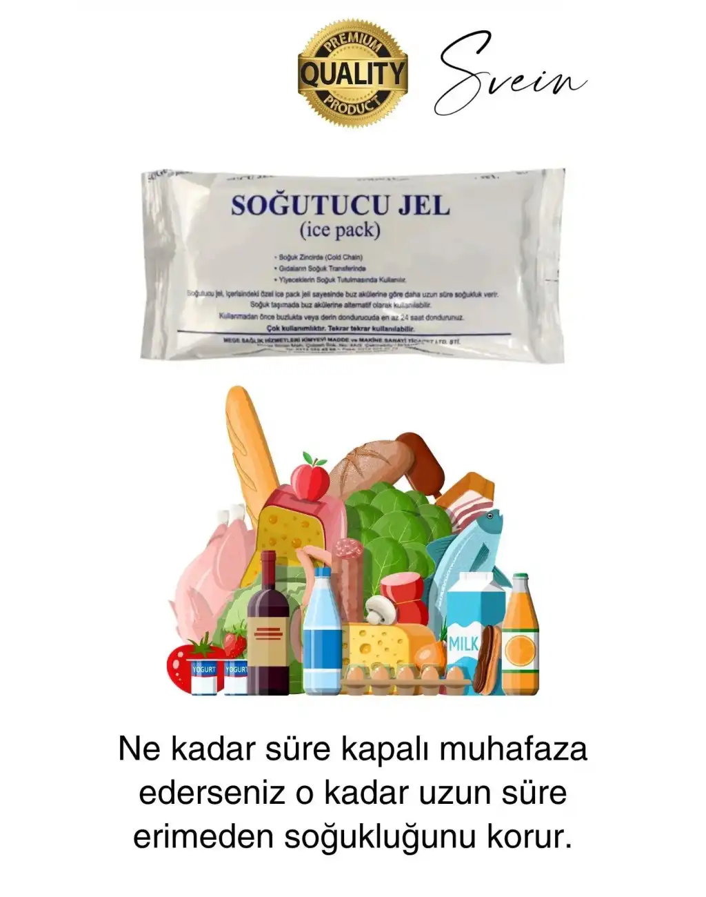 3 Adet 480 gr Soğutucu Jel Poşet Buz Aküsü Yolculuk Seyahat Yiyecek İçin Uygun Uzun Süre Dayanım