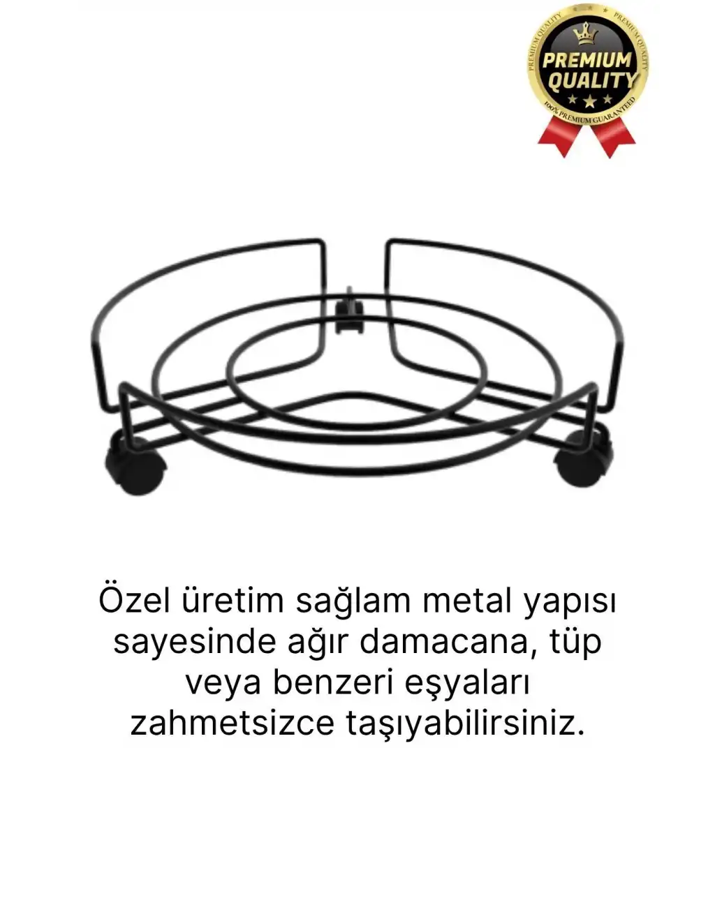 Çok Fonksiyonlu Dayanıklı Kaymaz Yapı Metal Ağır Yükler Tekerlekli Saksı Damacana Tüp Taşıma Altlığı