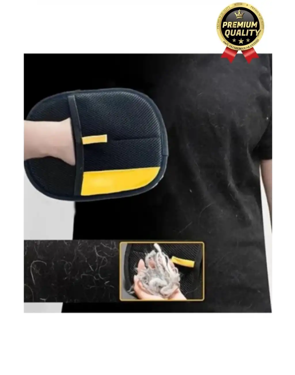 Yeniden Kullanılabilir İki Yönlü Mikrofiber Kedi Köpek Evcil Hayvan Tüy Toplama Eldiveni 25 x 18 cm