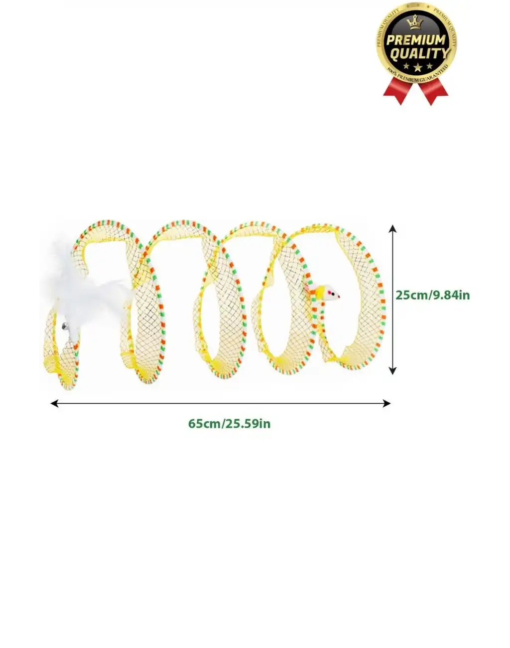 Özel Tasarım Yer Kaplamaz Taşınabilir Hafif Eğlendiren Komik Oyuncaklı Katlanabilir Kedi File Tüneli