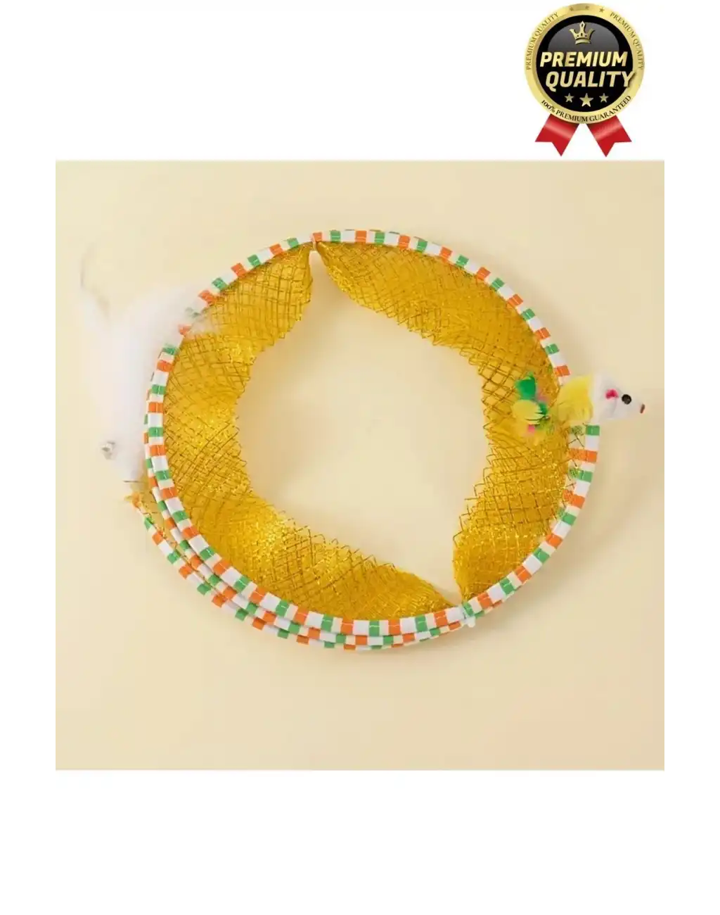 Özel Tasarım Yer Kaplamaz Taşınabilir Hafif Eğlendiren Komik Oyuncaklı Katlanabilir Kedi File Tüneli