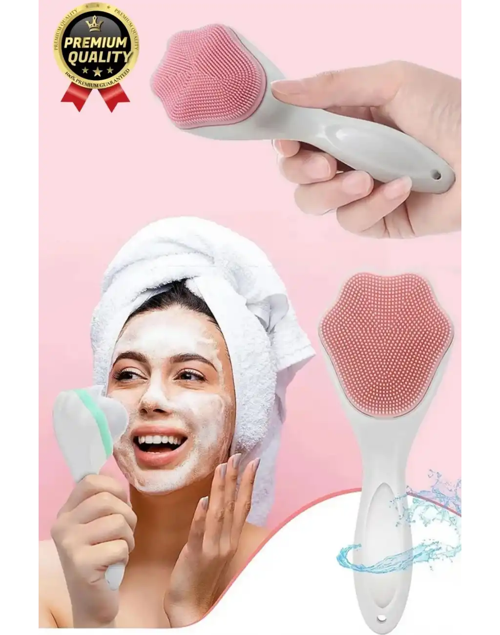 Özel Üretim Asılabilir Ergonomik Yumuşak Hassas Dokunuşlu Makyaj Cilt Temizleme Peeling Fırçası