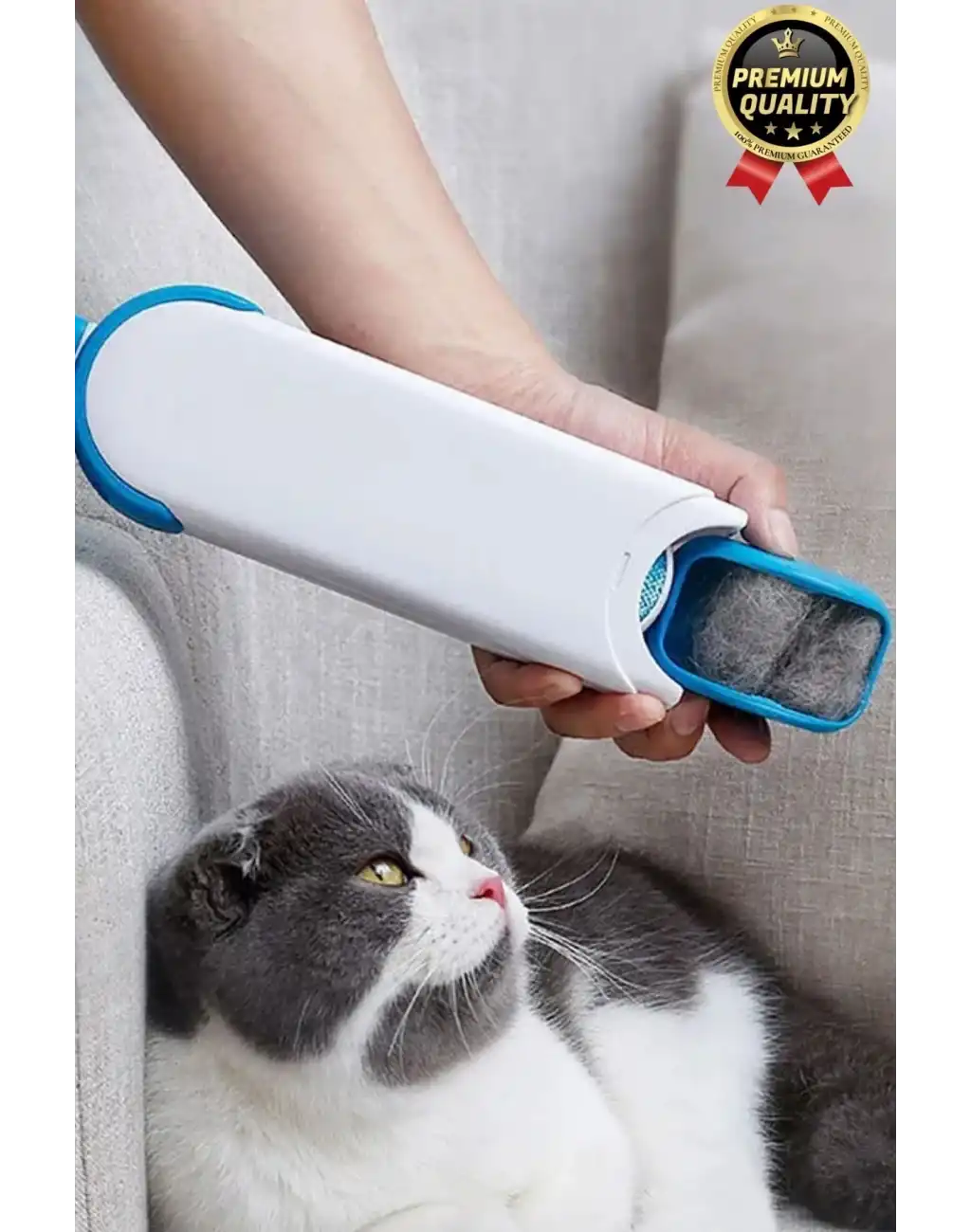 Çift Taraflı Kendini Temizleyen Mobilya Tişört Koltuk Kıyafet Halı Tüy Toplayıcı 2li Fırça Seti