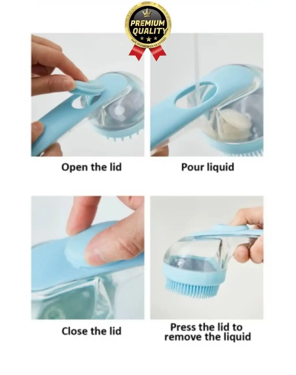 Özel Üretim Banyo Masaj Yapan Tarak Kedi Köpek Evcil Hayvan Sıvı Hazneli Silikon Yıkama Fırçası