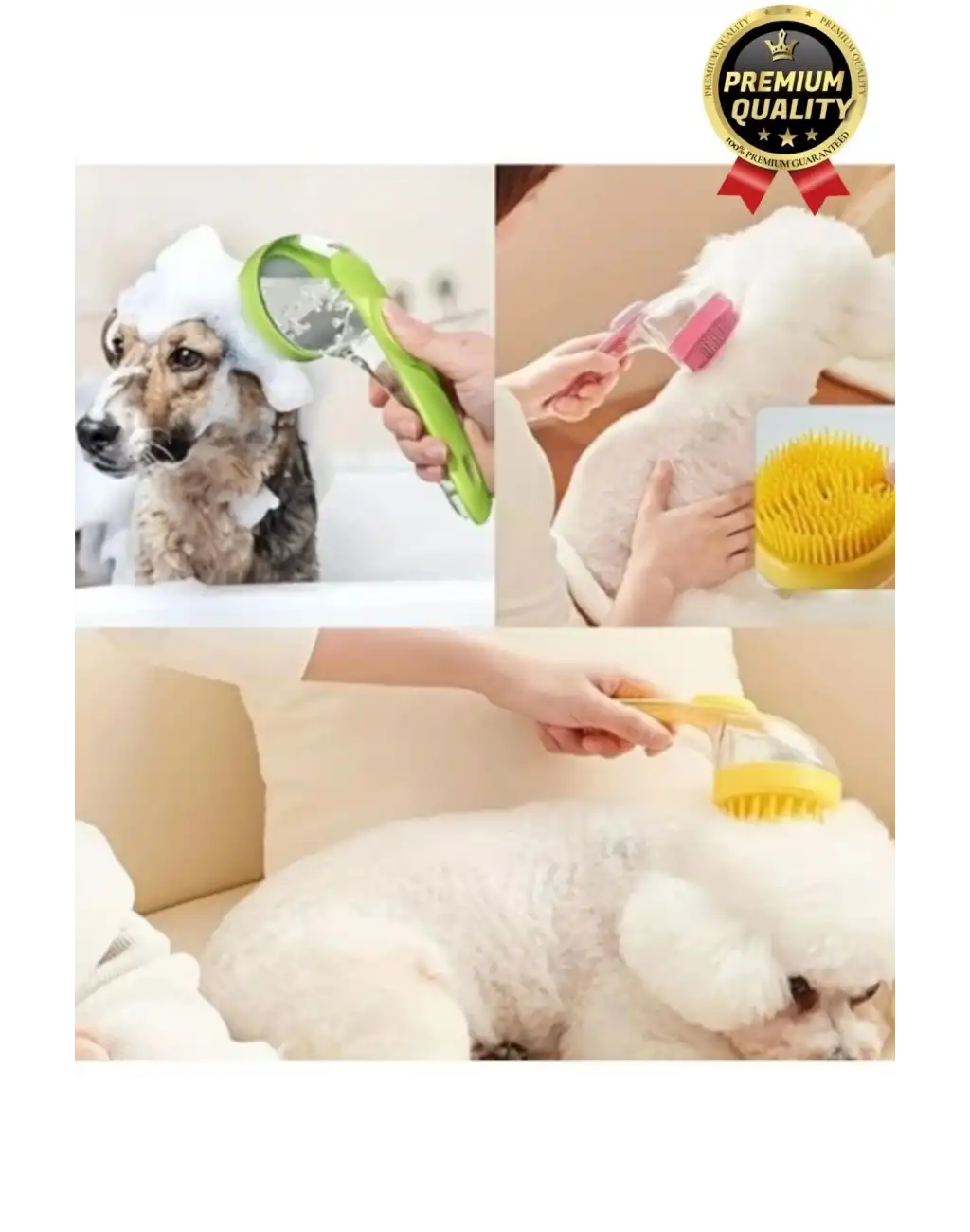 Özel Üretim Banyo Masaj Yapan Tarak Kedi Köpek Evcil Hayvan Sıvı Hazneli Silikon Yıkama Fırçası