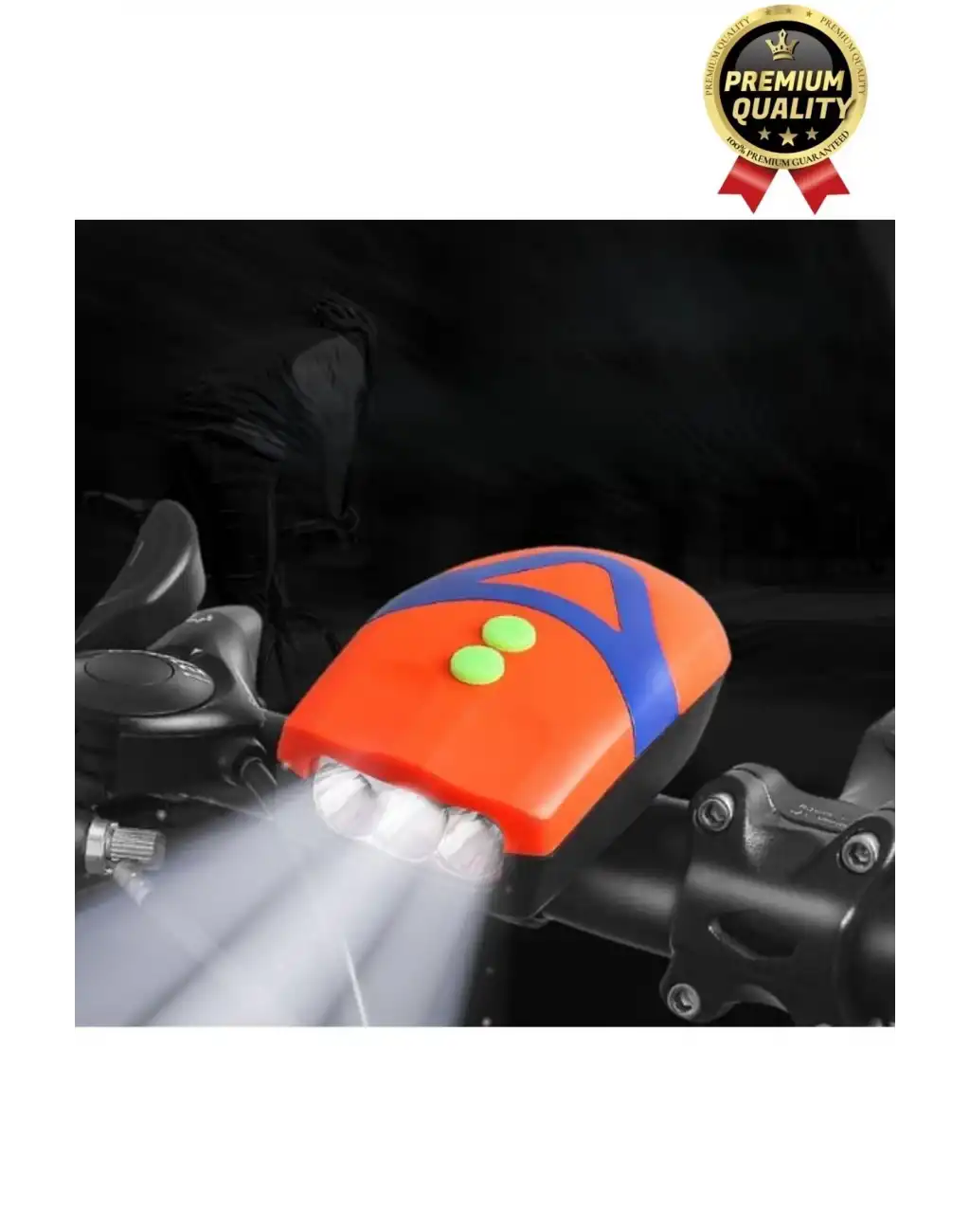 Çok Fonksiyonlu Kolay Takılabilir Dayanıklı Yüksek Sesli Su Geçirmez Led Işıklı Bisiklet Kornası