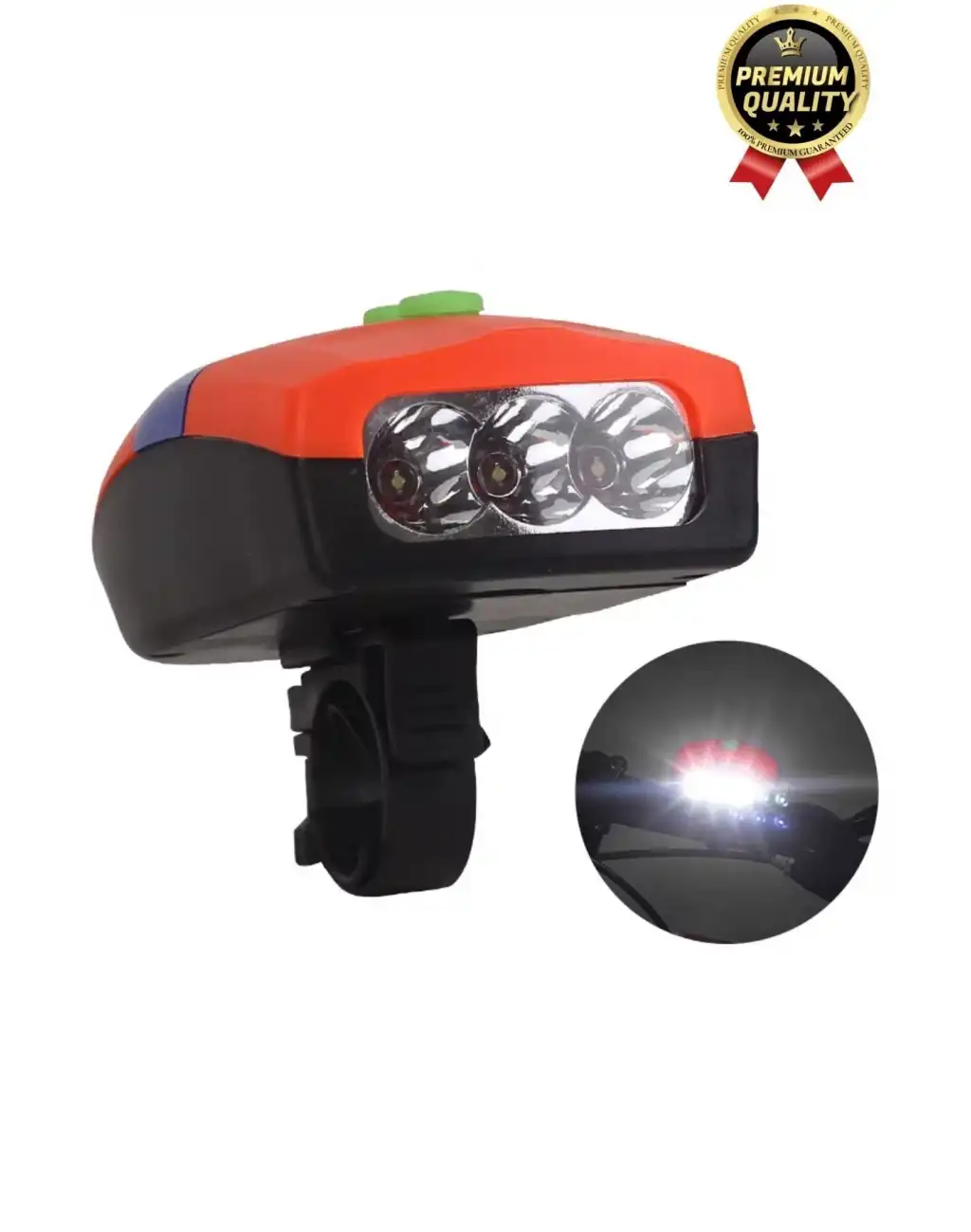 Çok Fonksiyonlu Kolay Takılabilir Dayanıklı Yüksek Sesli Su Geçirmez Led Işıklı Bisiklet Kornası