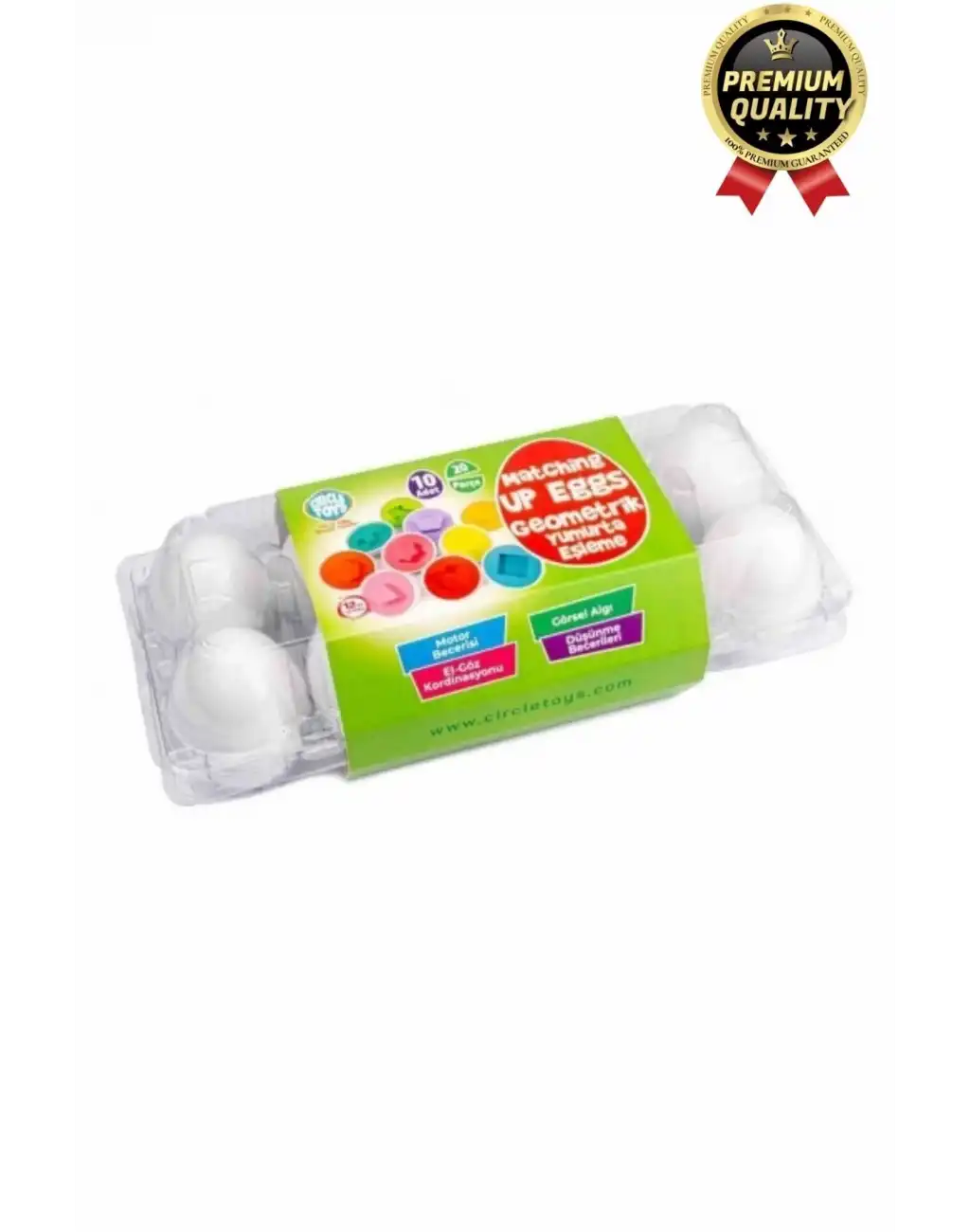 Yeni Nesil Eğitici Öğretici El Göz Kordinasyonu Çocuk Bebek Geometrik Yumurta Eşleme Oyunu 10lu