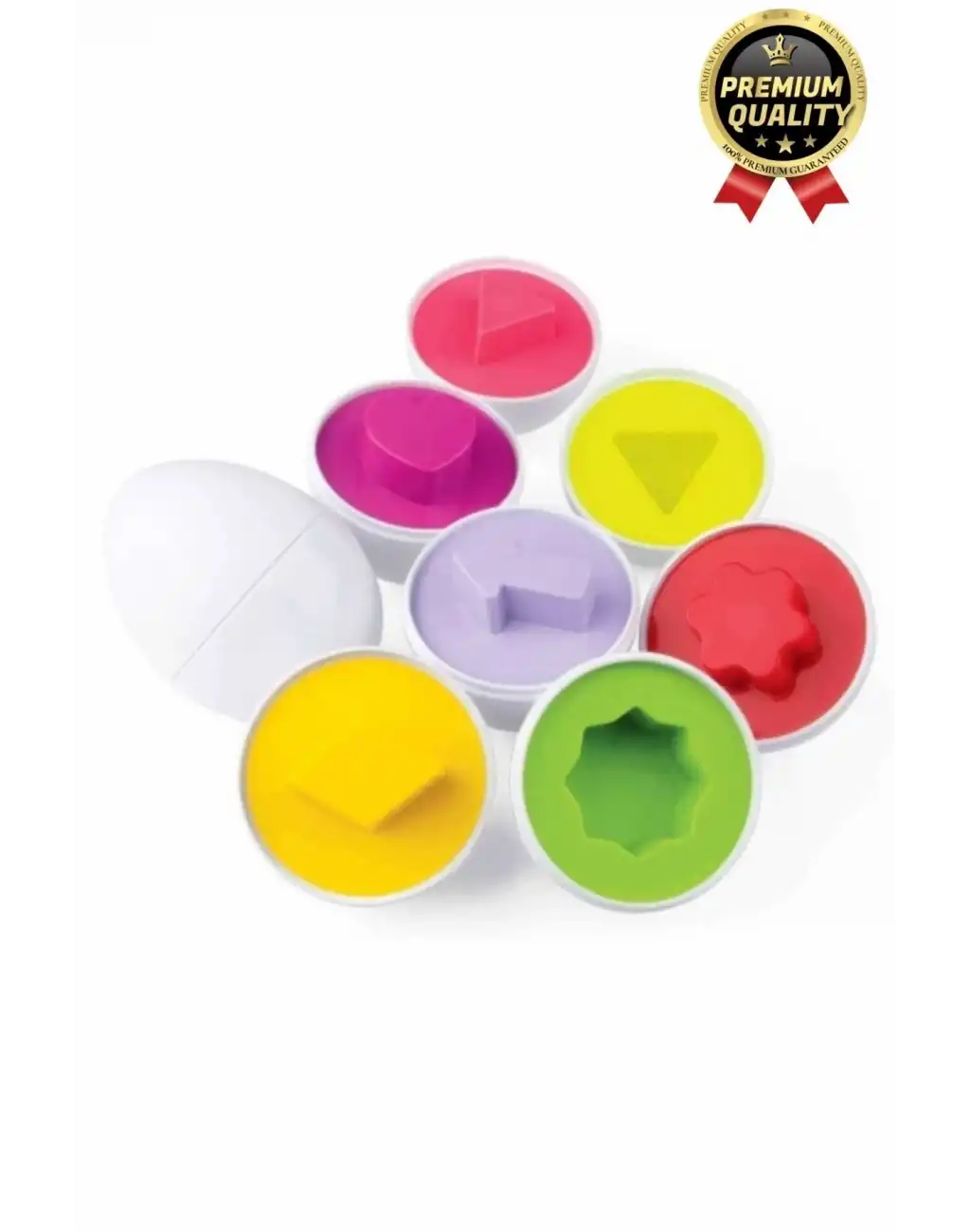 Yeni Nesil Eğitici Öğretici El Göz Kordinasyonu Çocuk Bebek Geometrik Yumurta Eşleme Oyunu 6lı