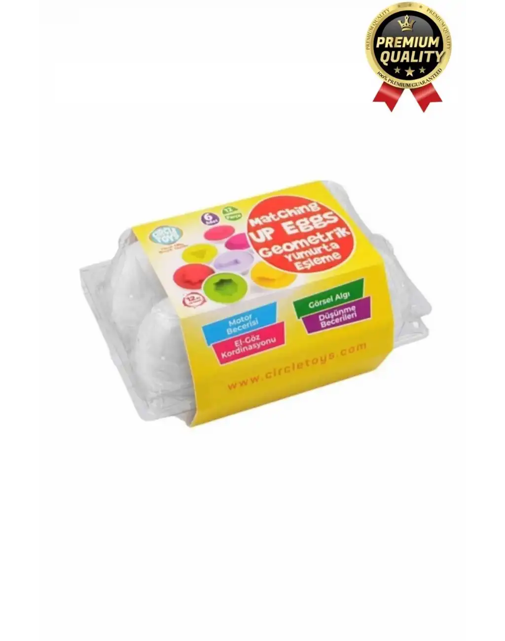 Yeni Nesil Eğitici Öğretici El Göz Kordinasyonu Çocuk Bebek Geometrik Yumurta Eşleme Oyunu 6lı