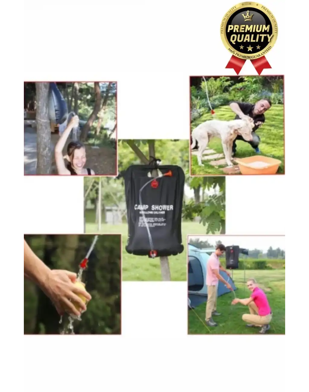 Çok Fonksiyonlu Dayanıklı Yüksek Kaliteli Pvc Malzeme Solar Isıtıcılı Kamp Duş Torbası 20 Litre