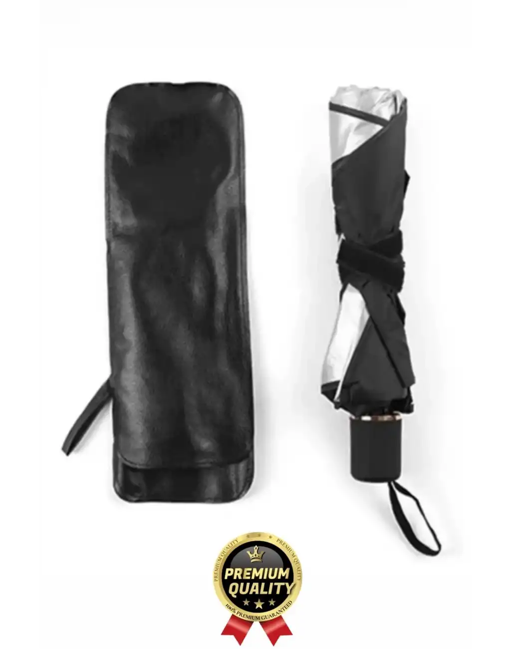 Özel Üretim Dayanıklı Titanyum Gümüş Kaplama UV Geçirmez Tüm Araçlar Araba Ön Cam Şemsiye Güneşlik