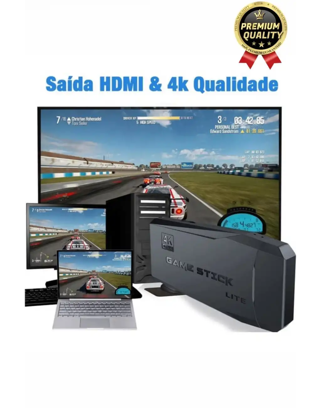 Nostaljik 4K Çözünürlük 2.4g Uyumlu Kablosuz Çift Kol Konsol Retro 20000 Oyunlu Game Stick Atari