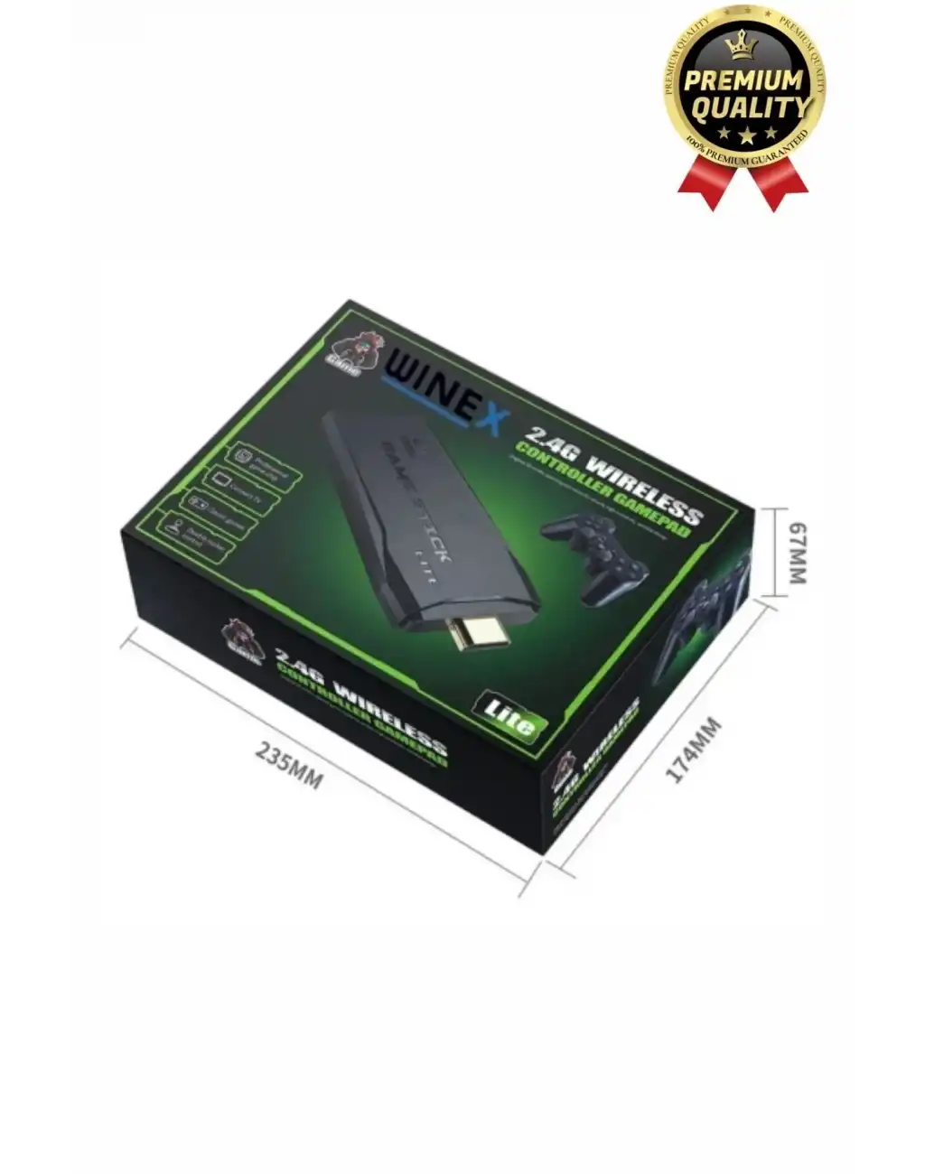 Nostaljik 4K Çözünürlük 2.4g Uyumlu Kablosuz Çift Kol Konsol Retro 20000 Oyunlu Game Stick Atari