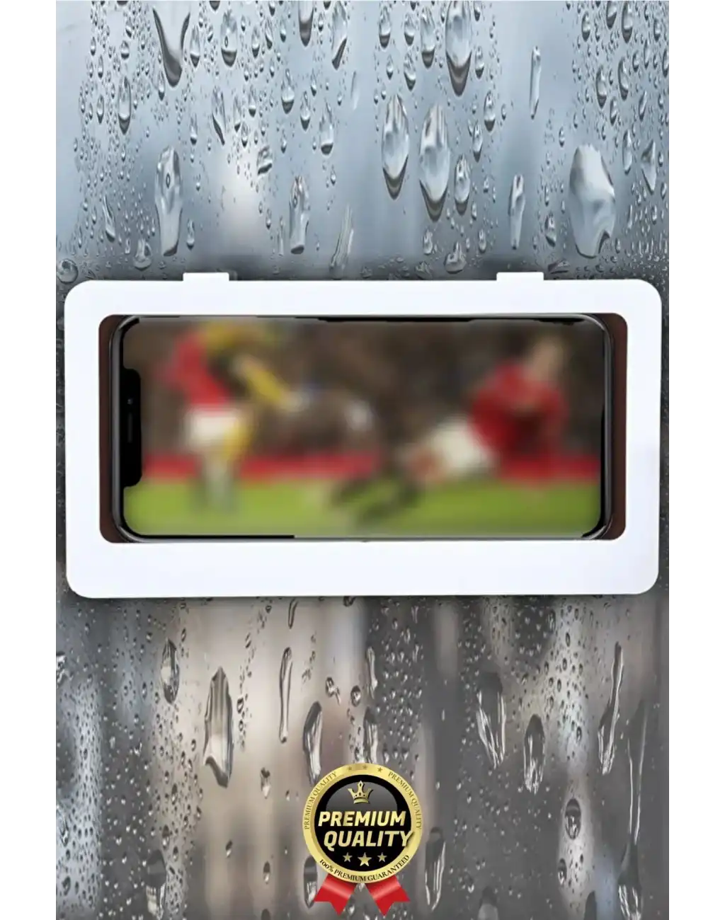 Çok Amaçlı Portatif Duvara Monte Sızdırmaz Buğu Yapmaz Su Geçirmez Hareketli Duş Telefon Kabı Tutucu