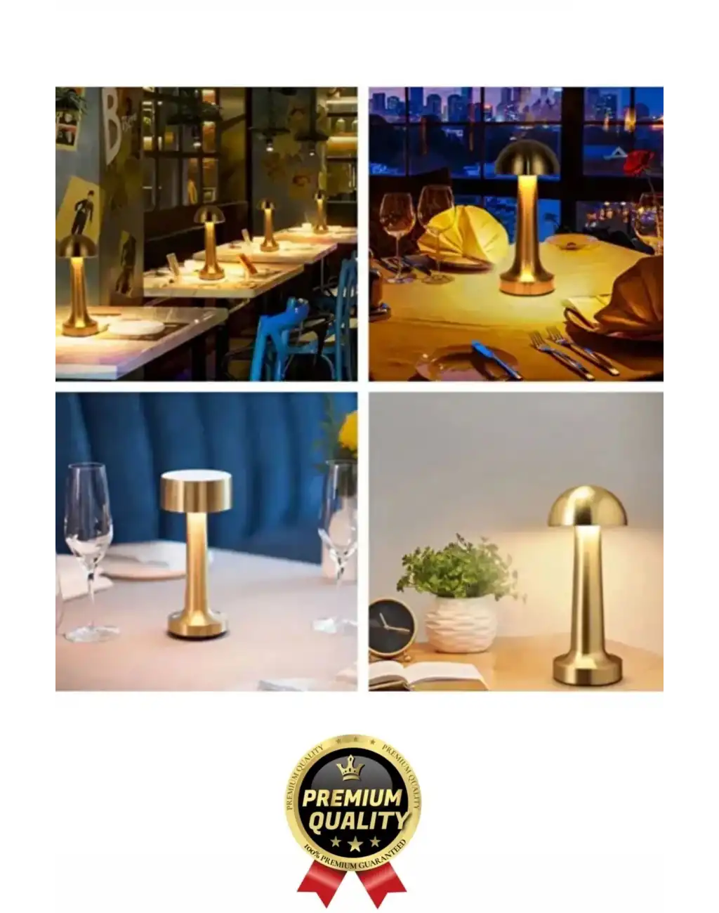 Özel Üretim Dokunmatik Şarjlı Dekoratif 3 Modlu 23 cm x 9 cm Modern Aç/Kapa Butonlu Led Masa Lambası