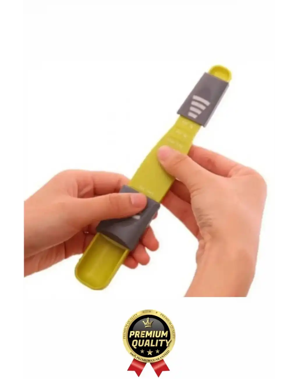 Premium Seri Gıda Sıvı Katı Şeker Tuz Kahve Baharat Ayarlanabilir Çift Taraflı Hassas Ölçüm Kaşığı