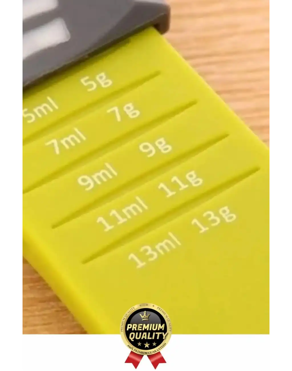 Premium Seri Gıda Sıvı Katı Şeker Tuz Kahve Baharat Ayarlanabilir Çift Taraflı Hassas Ölçüm Kaşığı