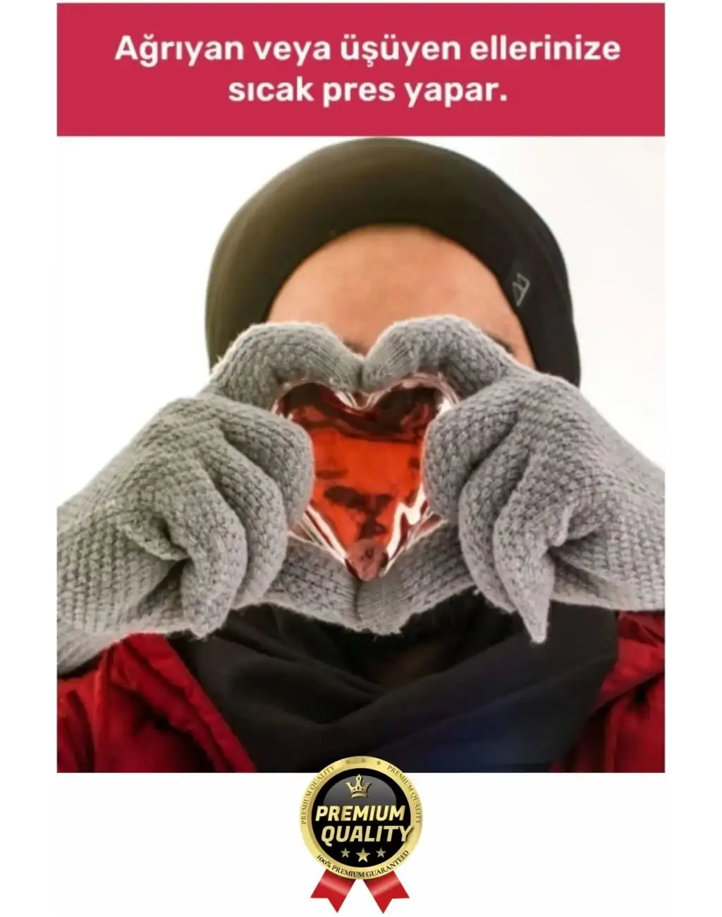 Premium Sihirli Jel Isıtıcı Tekrar Kullanılır Isınmatik Sıcak Su Torbası Kalpli Cep Sobası 2li Set