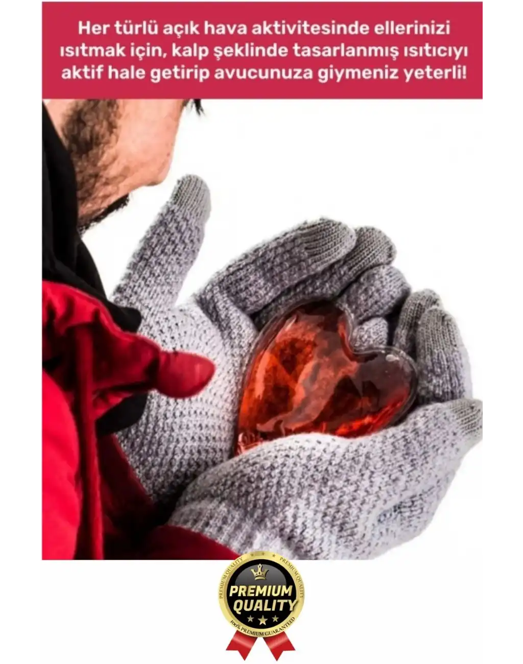 Premium Sihirli Jel Isıtıcı Tekrar Kullanılır Isınmatik Sıcak Su Torbası Kalpli Cep Sobası 2li Set