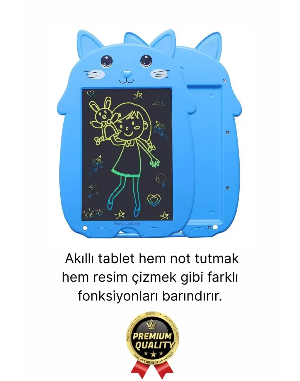 Kolay Kullanım Dayanıklı Lcd Ekran Kalemli Dijital Akıllı Ayıcıklı Yazı Boyama Çizim Tableti 8,5 Inç