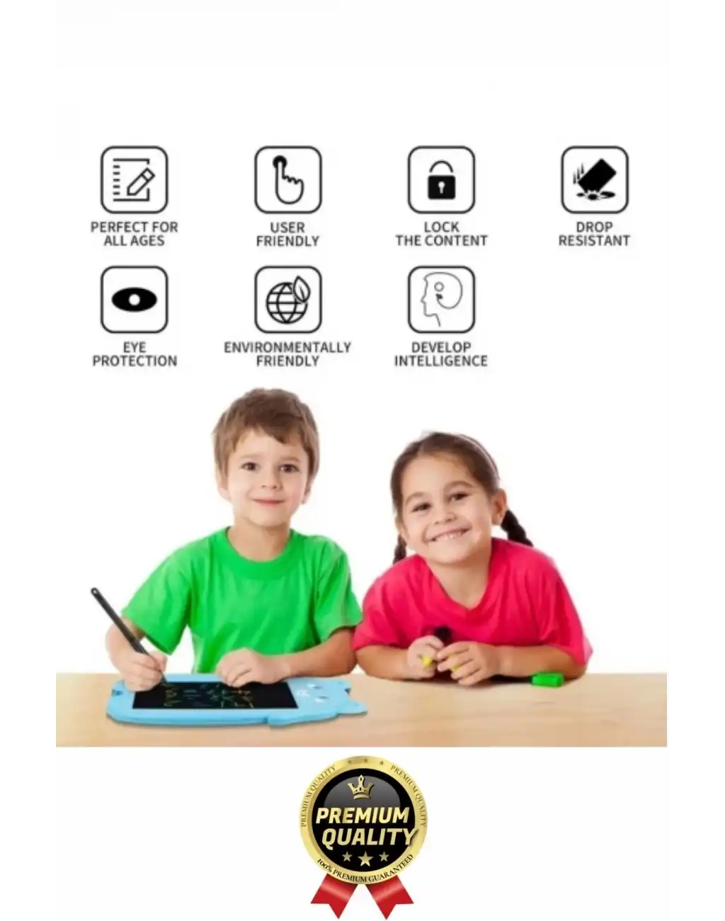 Kolay Kullanım Dayanıklı Lcd Ekran Kalemli Dijital Akıllı Ayıcıklı Yazı Boyama Çizim Tableti 8,5 Inç