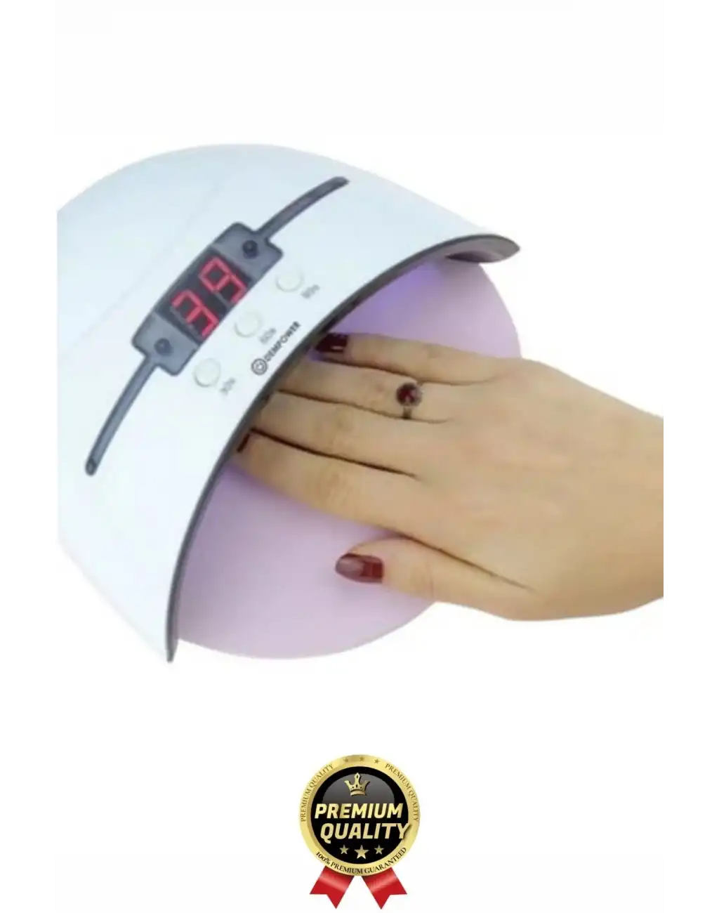 Profesyonel Dijital Göstergeli Otomatik 36W 12 Adet Uv Led Işıklı 3 Modlu Tırnak Jel Oje Kurutucu