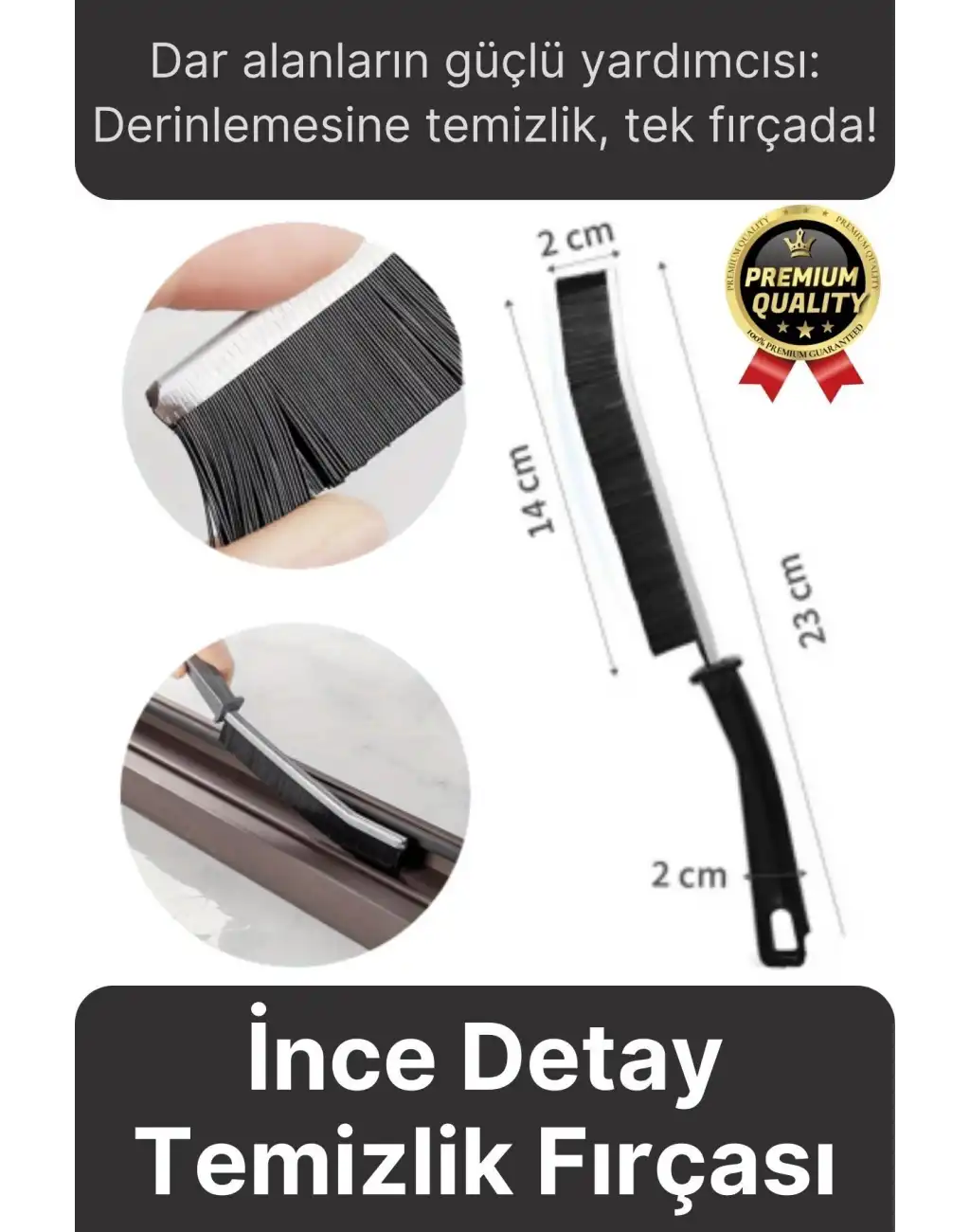 Çok Amaçlı Dayanıklı Pratik Banyo Mutfak Lavabo Ocak Derz Arası İnce Detay Temizlik Fırçası 1 Adet