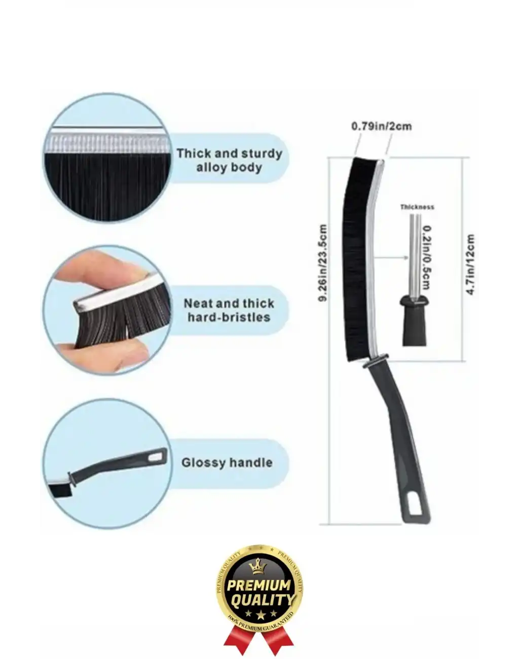 Çok Amaçlı Dayanıklı Pratik Banyo Mutfak Lavabo Ocak Derz Arası İnce Detay Temizlik Fırçası 1 Adet