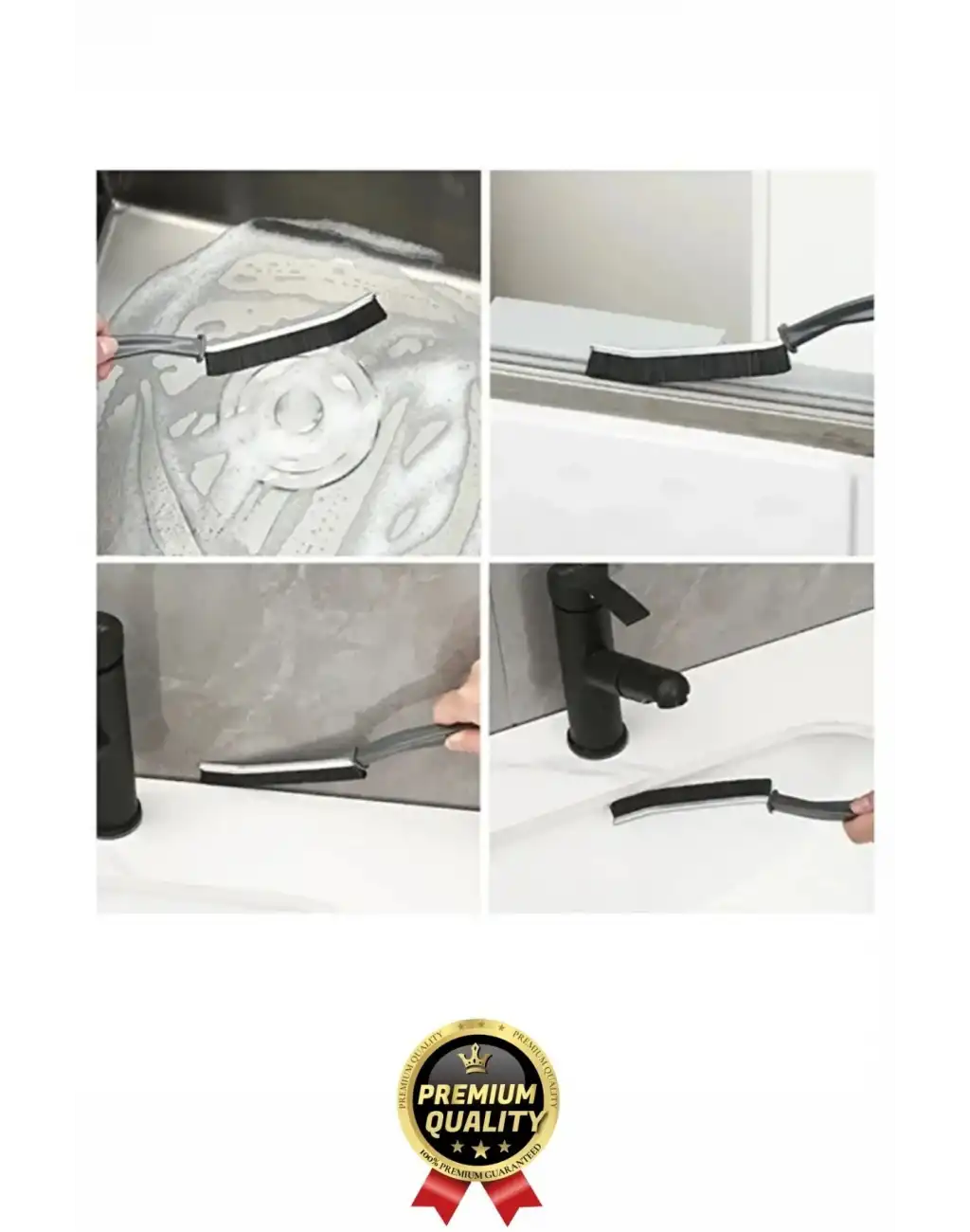 Çok Amaçlı Dayanıklı Pratik Banyo Mutfak Lavabo Ocak Derz Arası İnce Detay Temizlik Fırçası 1 Adet