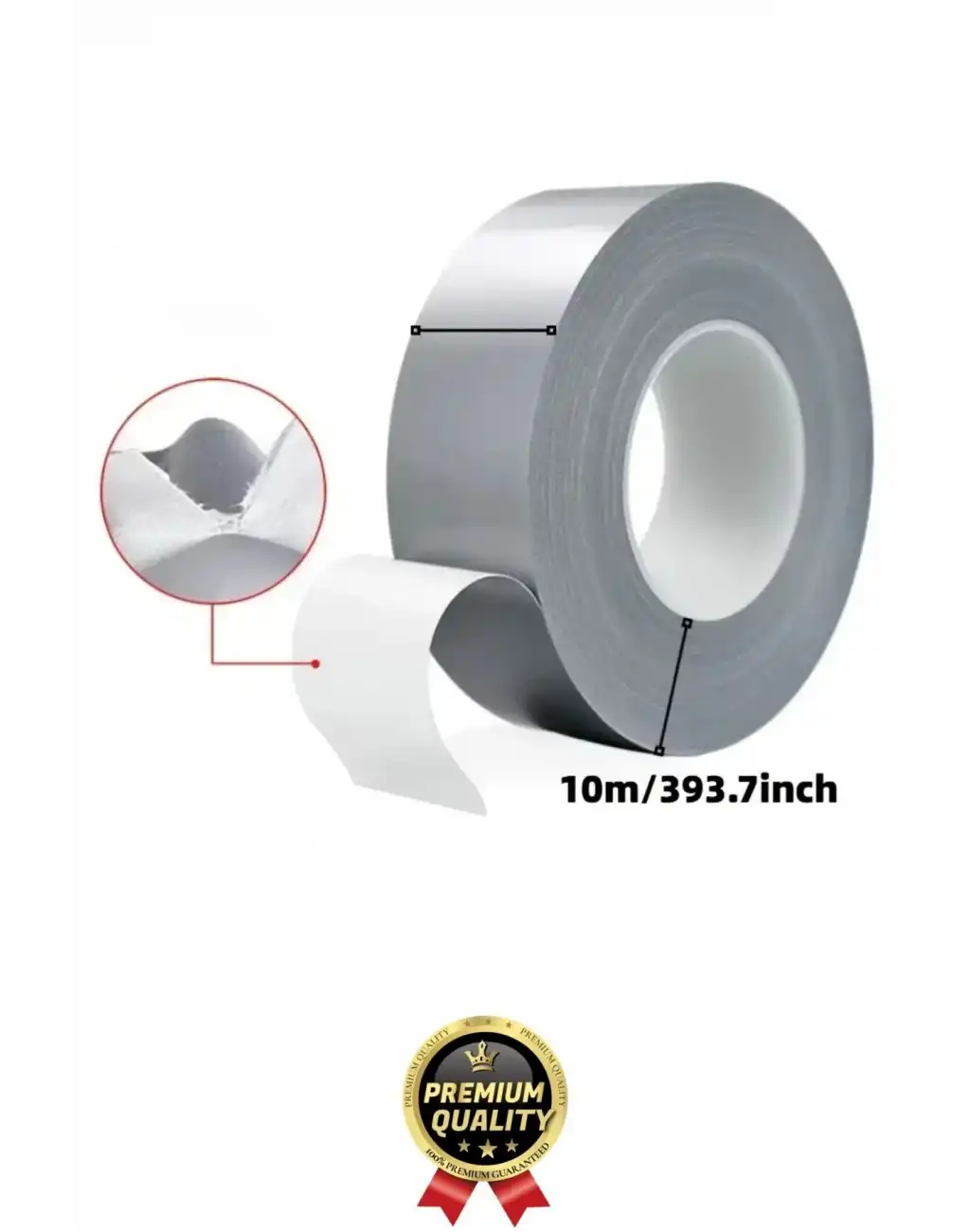 1 Adet Ekstra Güçlü Dayanıklı Su Geçirmez Sızdırmaz Yalıtım İzolasyon Beyaz Tamir Bandı 10 Mt 48 Mm