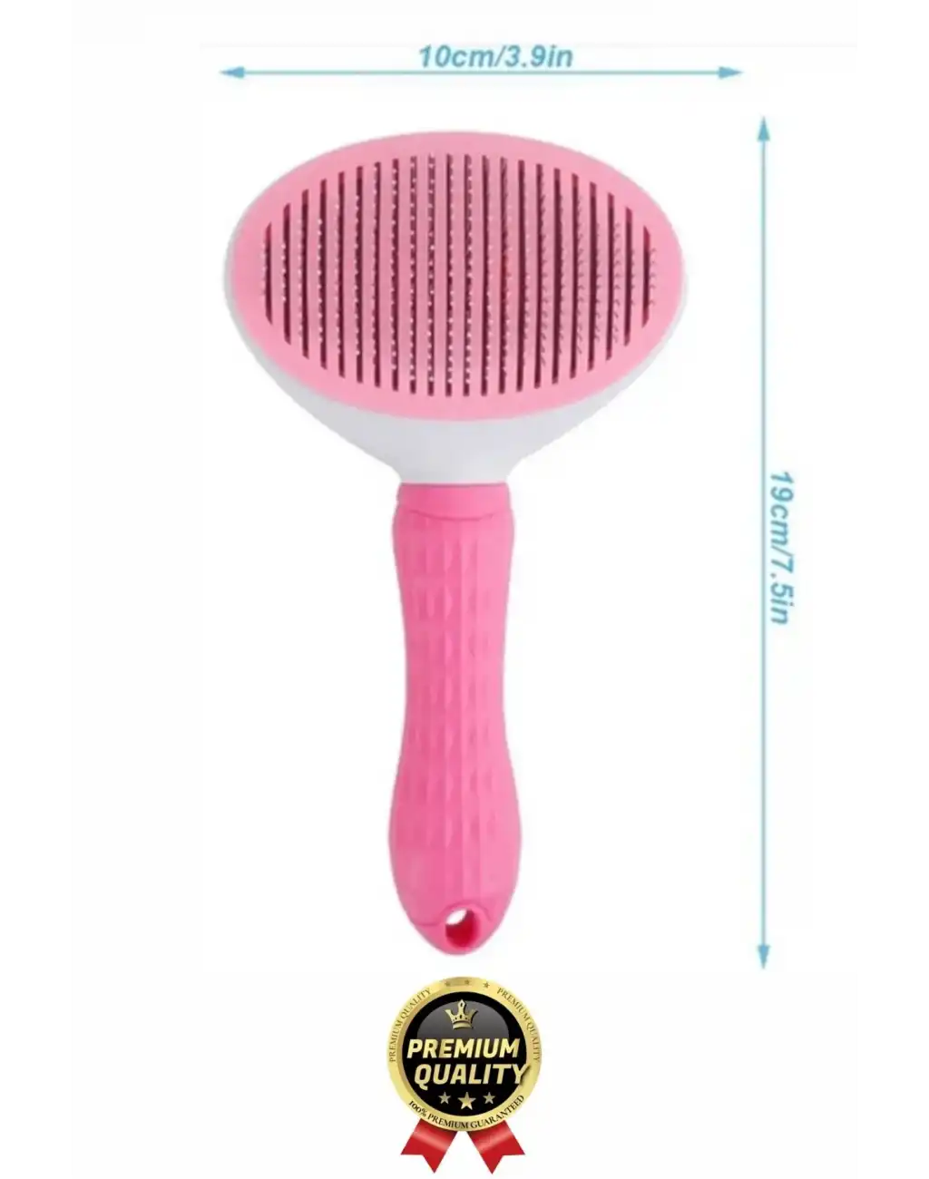 Özel Üretim Pembe Kendini Temizleyen Otomatik Tuşlu Evcil Hayvan Pet Tüy Toplayıcı Kedi Köpek Tarağı