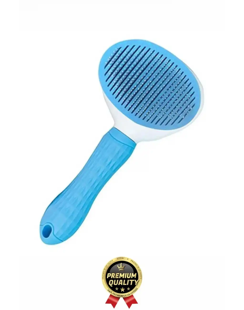 Özel Üretim Mavi Kendini Temizleyen Otomatik Tuşlu Evcil Hayvan Pet Tüy Toplayıcı Kedi Köpek Tarağı