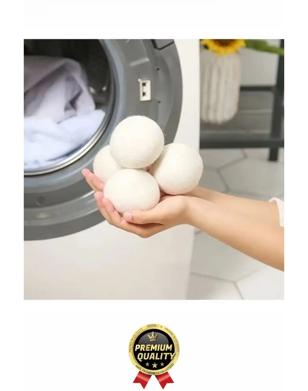 Sürtünme Engellen Kırışıklık Azaltıcı Çabuk Kuruma Yün Çamaşır Makinesi Kurutma Topu Yumuşatıcı 3lü