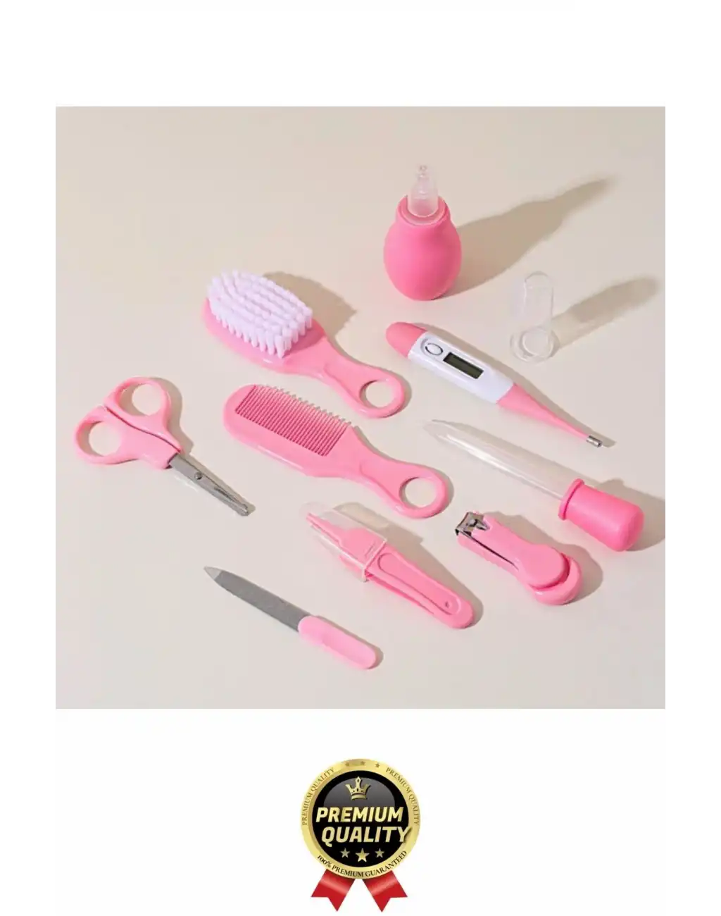Tırnak Makası Burun Temizlik Termometre Cımbız Tarak Aspiratör Yeni Doğan Bebek Bakım Seti 8 Parça
