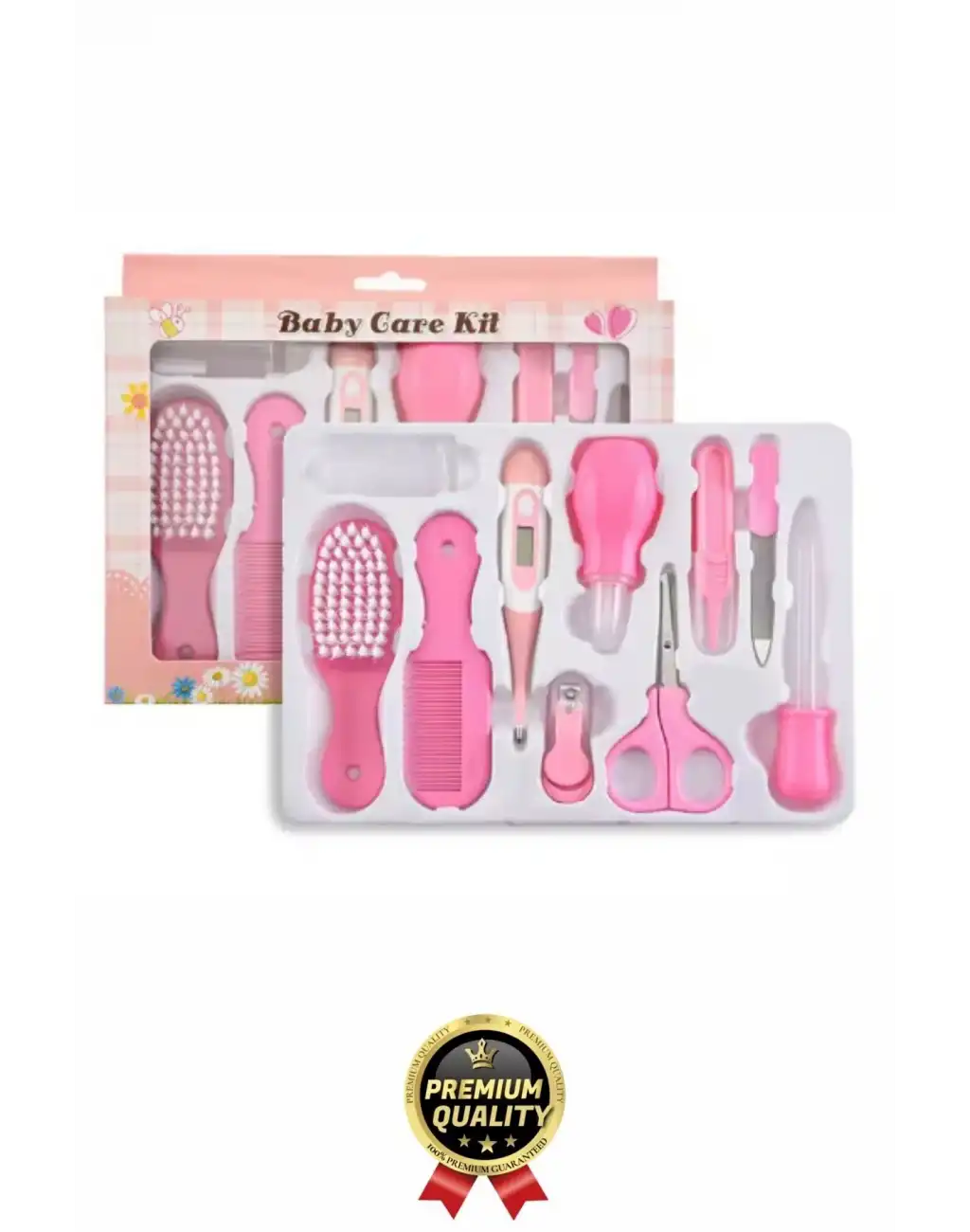 Tırnak Makası Burun Temizlik Termometre Cımbız Tarak Aspiratör Yeni Doğan Bebek Bakım Seti 8 Parça