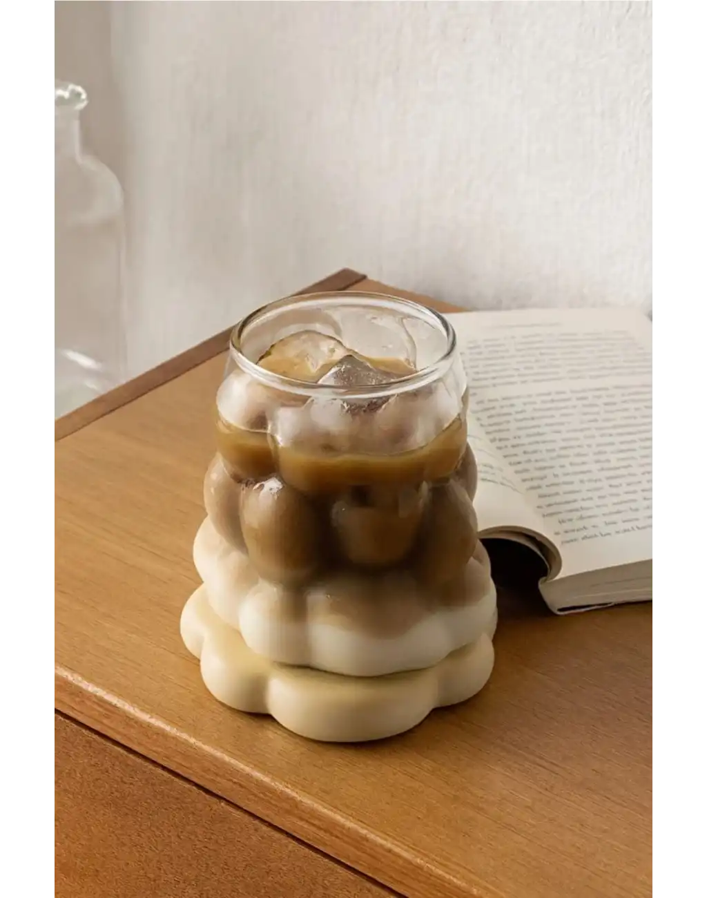 Özel Çeyiz Şeffaf İnce Şık Latte Meşrubat Kahve Çay Borosilikat Üzüm Model Bubble Bardak 180 Ml