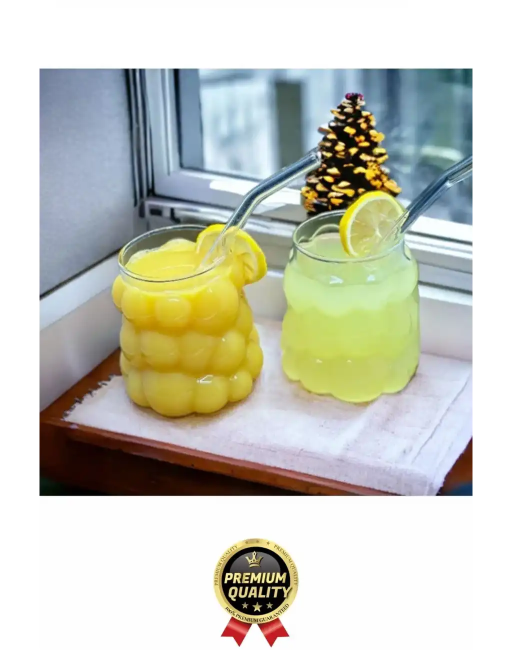 Özel Çeyiz Şeffaf İnce Şık Latte Meşrubat Kahve Çay Borosilikat Üzüm Model Bubble Bardak 180 Ml